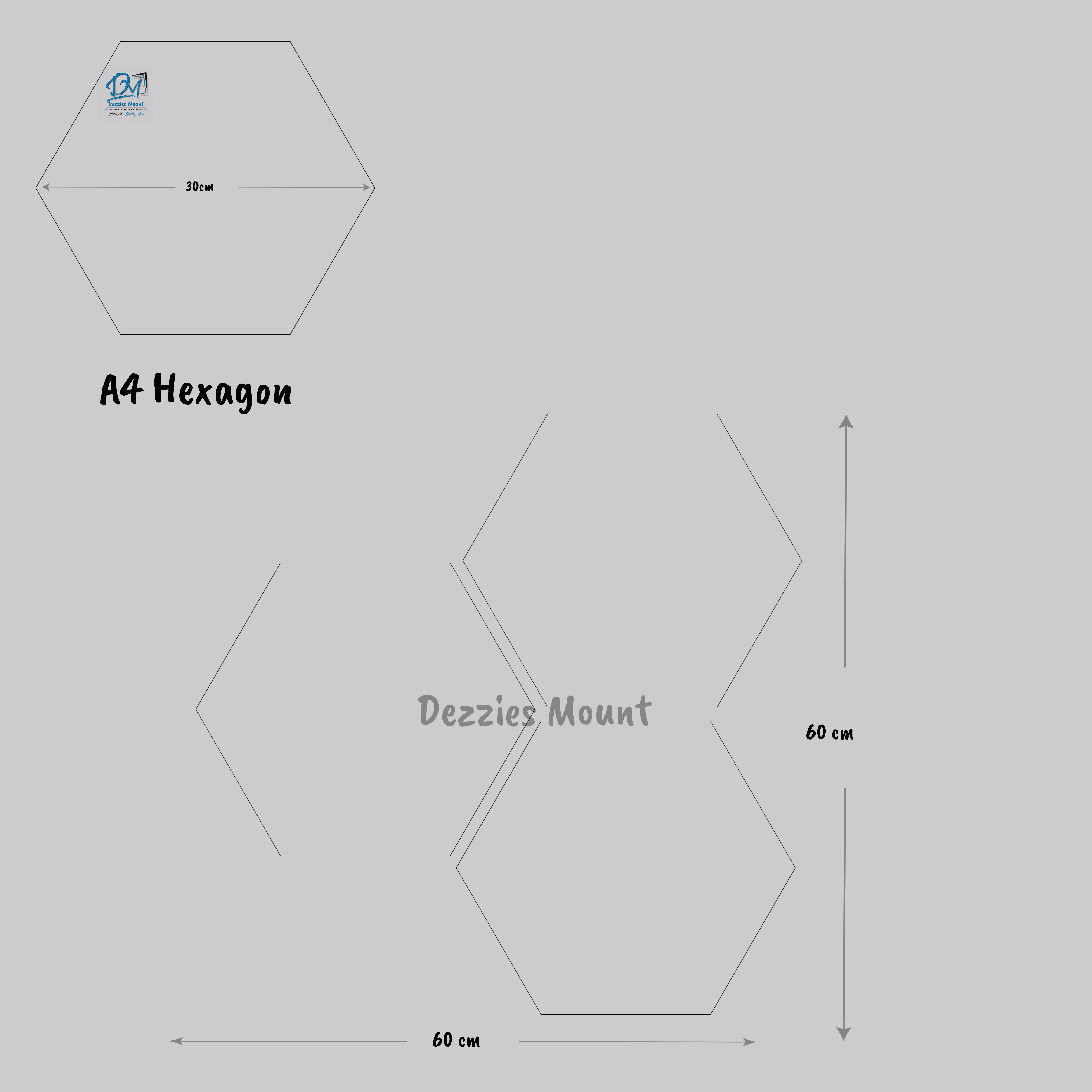 Hexagon Acrylic Photo Mounts Kenya – Luxury Floating Acrylic Wall Art